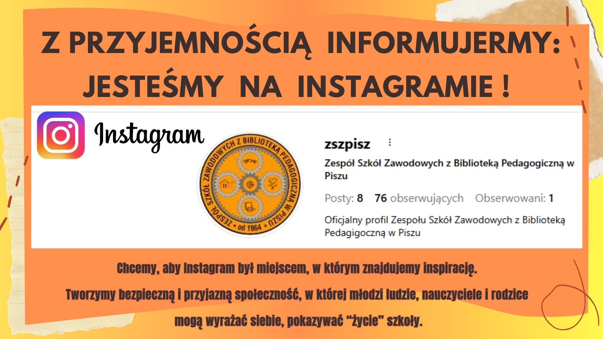 Jesteśmy na instagramie